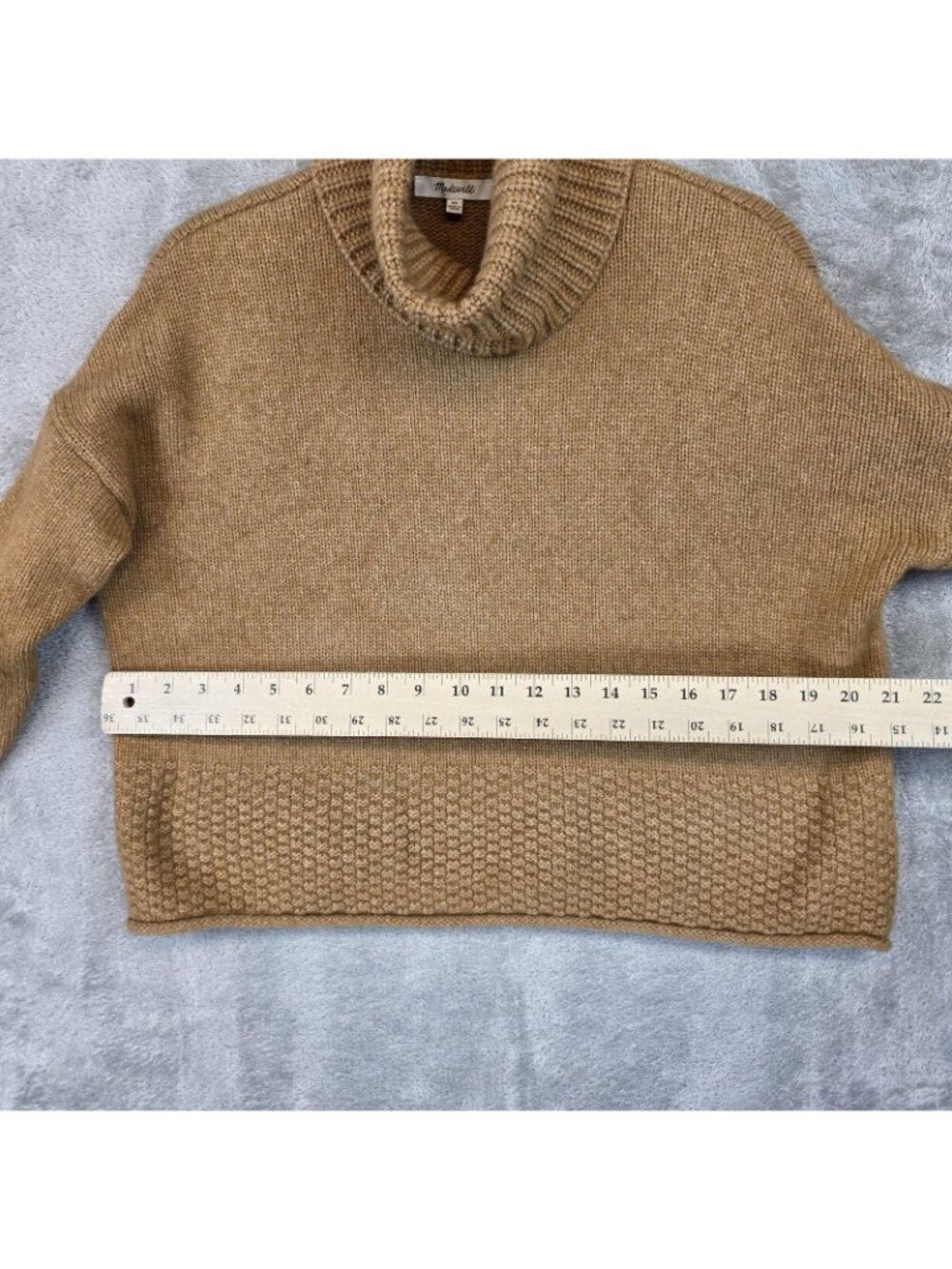 Madewell Sweater Womens XS Brown Chunky Turtleneck Long Sleeve Knit Pullover - Picture 9 of 12